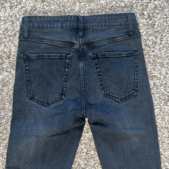 If these jeans could talk… Distressed Grey Black Jeans - Picture 6 of 9